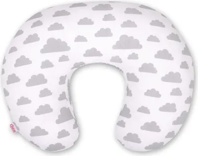 Produktbild von Abnehmbares Sitzsack-Stillkissen - graue Wolken