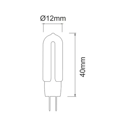 Immagine prodotto di Lampadina a led G4 da 1,6W e 360 5000K