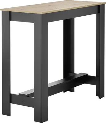 Produktbild von Bartisch >Modesto< in Artisan Eiche Nachbildung, schwarz - 115x103x50cm (BxHxT)