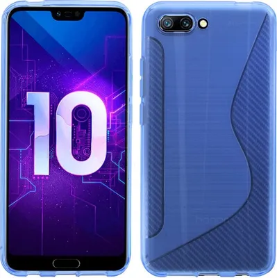 Produktbild von Honor 10 Handy Silikon Schutzhülle Cover Case Schwarz Schwarz