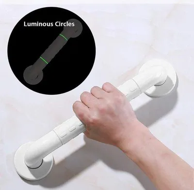 Immagine prodotto di Maniglia per vasca da bagno - Acciaio inossidabile SUS 304 - Adatta agli anziani - 300 mm, bianca
