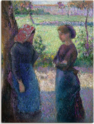 Produktbild von ARTland Leinwandbild Die Unterhaltung. Um 1892 Größe: 45x60 cm