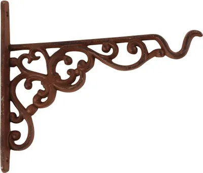 Produktbild von 3 Stück Esschert Design Wandhaken, Blumenhaken für Blumenampel, Hängekörbe, Größe S, ca. 21 cm x 2,4 cm x 19 cm