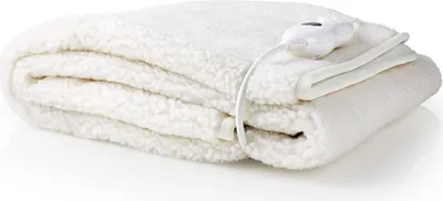 Immagine prodotto di Coperta elettrica | Sottocoperta | 1 persona | 150 x 80 cm | 3 Impostazioni di calore | Lavabile | Protezione dal surriscaldamento | Poliestere/sintetico