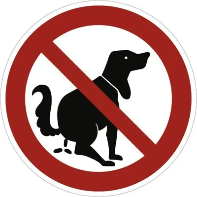 Produktbild von Dreifke® Schild Hier kein Hundeklo, Alu, Ø 400 mm