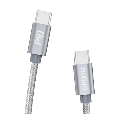 Produktbild von DUDAO Kabel USB USB-C - 1 m Szary 80080, 1 m, USB C, USB C, Grau