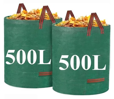 Image de Sacs réutilisables pour déchets de jardin, 500 litres (lot de 2)