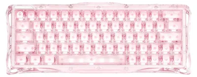 Produktbild von Magnetische Gaming Tastatur Hall Effekt GravaStar Mercury V60 Crystal Rose