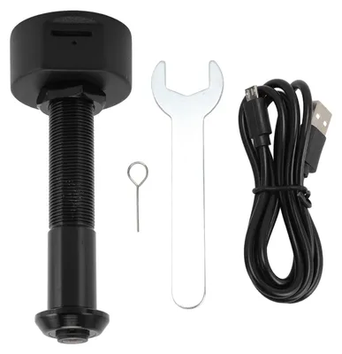 Immagine prodotto di Videospia per porta, HD 1080p, grandangolo da 170 gradi, rilevamento del movimento, compatibile con l'app Tuya, sicurezza domestica, nero