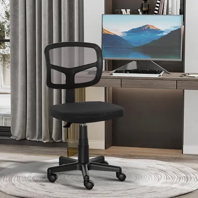 Produktbild von Sweiko Bürostuhl Ergonomischer Schreibtischstuhl, Höhenverstellbarer Drehstuhl, Platzsparend Schwarz