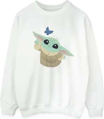 Produktbild von Star Wars - "The Mandalorian Butterfly Catching" Sweatshirt für Herren BI46726 (M) (Weiß)
