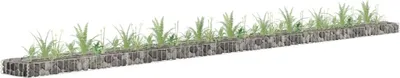 Produktbild von The Living Store Gabionen-Hochbeet Verzinkter Stahl 450x30x10 cm