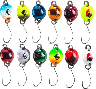 Produktbild von Iron Trout Button Spoon 1,8g - Forellenblinker, Sänger Farbe:Spotted Purple / Blue