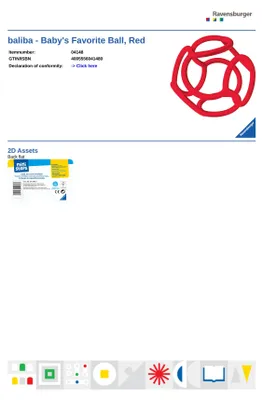 Produktbild von baliba - Babys Lieblingsball rot Ravensburger 04148