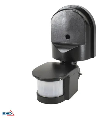 Immagine prodotto di Sensore di movimento PIR, 1200 W, angolo di rilevamento di 180°, colore nero