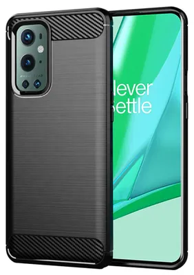 Zdjęcie produktu dla Techsuit – Carbon Silicone etui na OnePlus 9 Pro – czarne