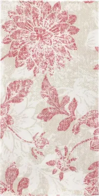 Produktbild von 50 Servietten "ROYAL Collection" 1/8-Falz 40 cm x 40 cm bordeaux "Flowers"