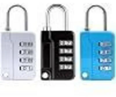 Produktbild von 3er Set 4-stelliges Zahlenschloss Kombinationsschloss Gepäckschloss für Schränke und Taschen 3 Farben