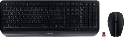 Immagine prodotto di CHERRY GENTIX DESKTOP - Set tastiera e mouse - senza fili - 2,4 GHz - Tedesco - Nero (JD-7000DE-2)