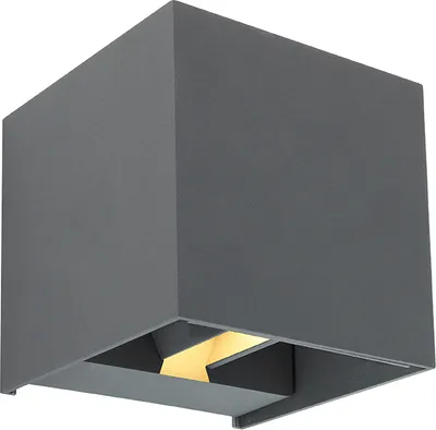 Produktbild von LED Wandleuchte, Aluminium, anthrazit, L 10 cm