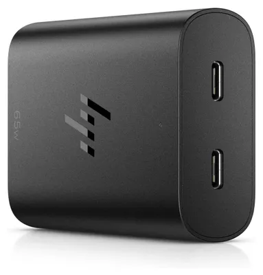 Obrázok produktu pre HP 65 W nabíjačka pre notebooky GaN USB-C, Laptop, Vnútorný, 5,9,12,15,20 V, Čierna, 10 - 95%, 1 m