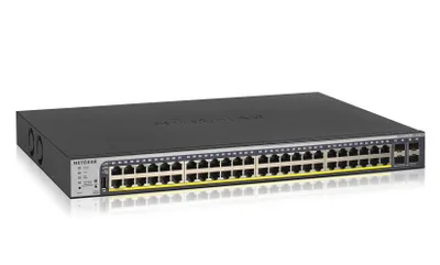 Immagine prodotto di NETGEAR GS752TP-300EUS network switch Managed L2/L3/L4 Gigabit Ethernet (10/100/1000) Power over Ethernet (PoE) 1U Black