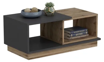 Produktbild von Chiavari - Couchtisch, 90x45x36h cm Eiche Braun, 2 Fächer