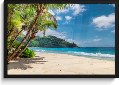 Produktbild von MuchoWow® MuchoWow® Gerahmtes Poster Strand - Meer - Insel - Urlaub 60x40 cm - Poster mit zchwarzem Bilderrahmen - Printing - Wanddeko Schlafzimmer