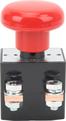 Obrázek produktu pro Tlačítkový spínač nouzového zastavení IP67 Vodotěsný 220?250A 12?220V 50mm otvor pro frézování pro vozidla vysokozdvižné vozíky