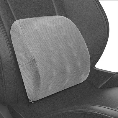 Obrázok produktu pre Unyqoos® Ergonomická bedrová opierka – penové vankúšik na chrbát pre auto, kanceláriu a domov, s priedušnou sieťovinou, odnímateľný a umývateľný
