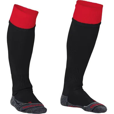 Productafbeelding van Stanno Combi Voetbalkousen - Zwart / Rood  | Maat: 41-44