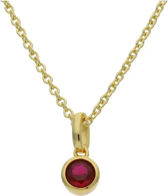 Produktbild von JuwelmaLux Anhänger 925/000 Sterling Silber vergoldet Geburtsstein Januar JL16-02-0662