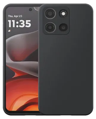 Produktbild von Geeignet für Motorola Moto G15 Phone Case Flexible Silicon TPU Case - Flexible Back Cover Case Silicone TPU - Schwarz - Smartphonics