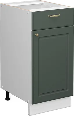 Produktbild von Küchenunterschrank Vicco Fame-Line Grün-Gold Landhaus 40 cm ohne Arbeitsplatte, Model 37963