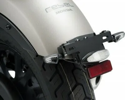 Zdjęcie produktu dla PUIG 9671N Uchwyt tablicy rejestracyjnej pasuje do HONDA CMX 500 REBEL czarny