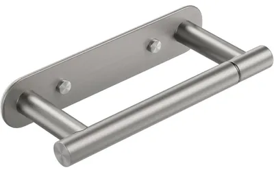 Produktbild von Toilettenpapierhalter Edelstahl Silber mit 2 Montagemethoden