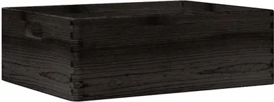 Immagine prodotto di Scatola in Legno con Manici Nera 40x30x13 cm in Legno di Pino