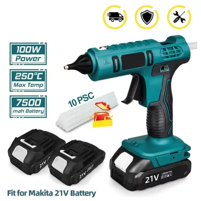 Produktbild von Akku-Heißklebepistole 18–24 V für 11-mm-Klebesticks mit Schnellaufheizung und Temperaturkontrolle