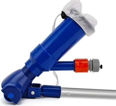Image de Kit de nettoyage de piscine Tête d'aspiration avec brosses Tige extensible Sac en filet