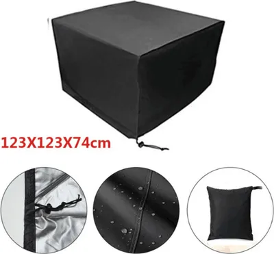 Image de Couverture de table de jardin imperméable (123 x 123 x 74cm Oxford)