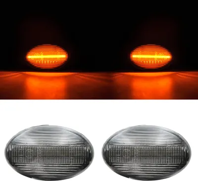 Produktbild von 2x LED Seitenblinker Blinker in Schwarz Smoke SET für Mercedes W168 Citan W415
