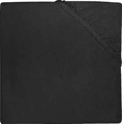 Produktbild von Jollein Spannbettlaken Jersey 75 x 95 cm Schwarz