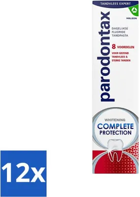 Produktbild von Parodontax - Zahnpasta - Komplettschutz - Extra Frisch - 75 ml - Vorteilspack - 12 Stücke