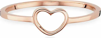 Produktbild von cai Ring 925/- Sterling Silber rotvergoldet Herz