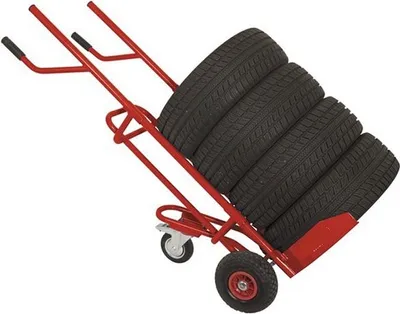 Obrázok produktu pre Varan Motors - WHEEL-TRL Ručný vozík na pneumatiky - Ručný vozík na pneumatiky, kolesá max. zaťaženie 150 kg