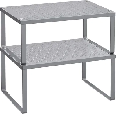 Obrázok produktu pre Songmics KCS01SV, 2 police/políc, Kov, Kov, Strieborná, 10 kg, 320 mm