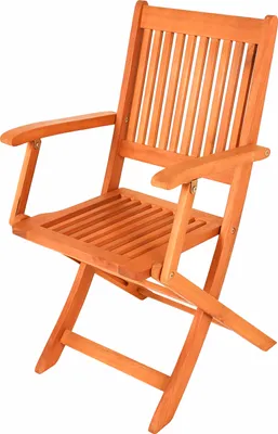 Produktbild von Stuhl klappbar wetterbeständig natur Serie Linus 51x56x90 cm