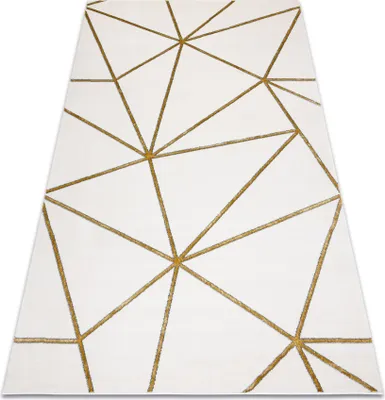 Produktbild von Exklusiv EMERALD Teppich 1013 glamour, stilvoll geometrisch creme / gold beige 200x290 cm