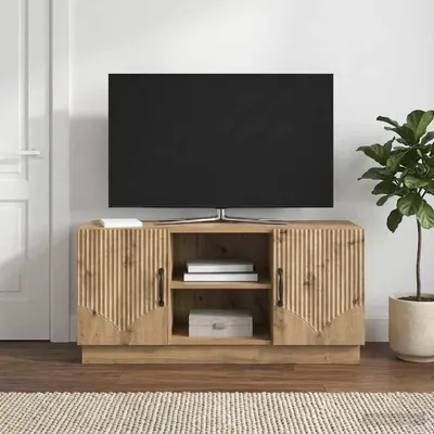 Obrázek produktu pro vidaXL Televizní skříňky, 102 x 34,5 x 47 cm, Imitace dřeva Artisan Oak, materiál: dřevotříska