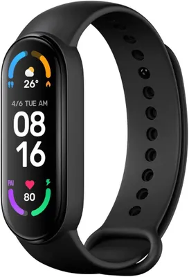 Produktbild von Xiaomi Mi Smart Band 6 Fitness Tracker mit AMOLED Display, SpO2, Herzfrequenz & Schlafmonitor, 5ATM wasserdicht